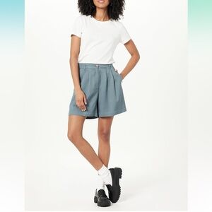 NWT The Drop Women's Rios Relaxed Pleated Shorts